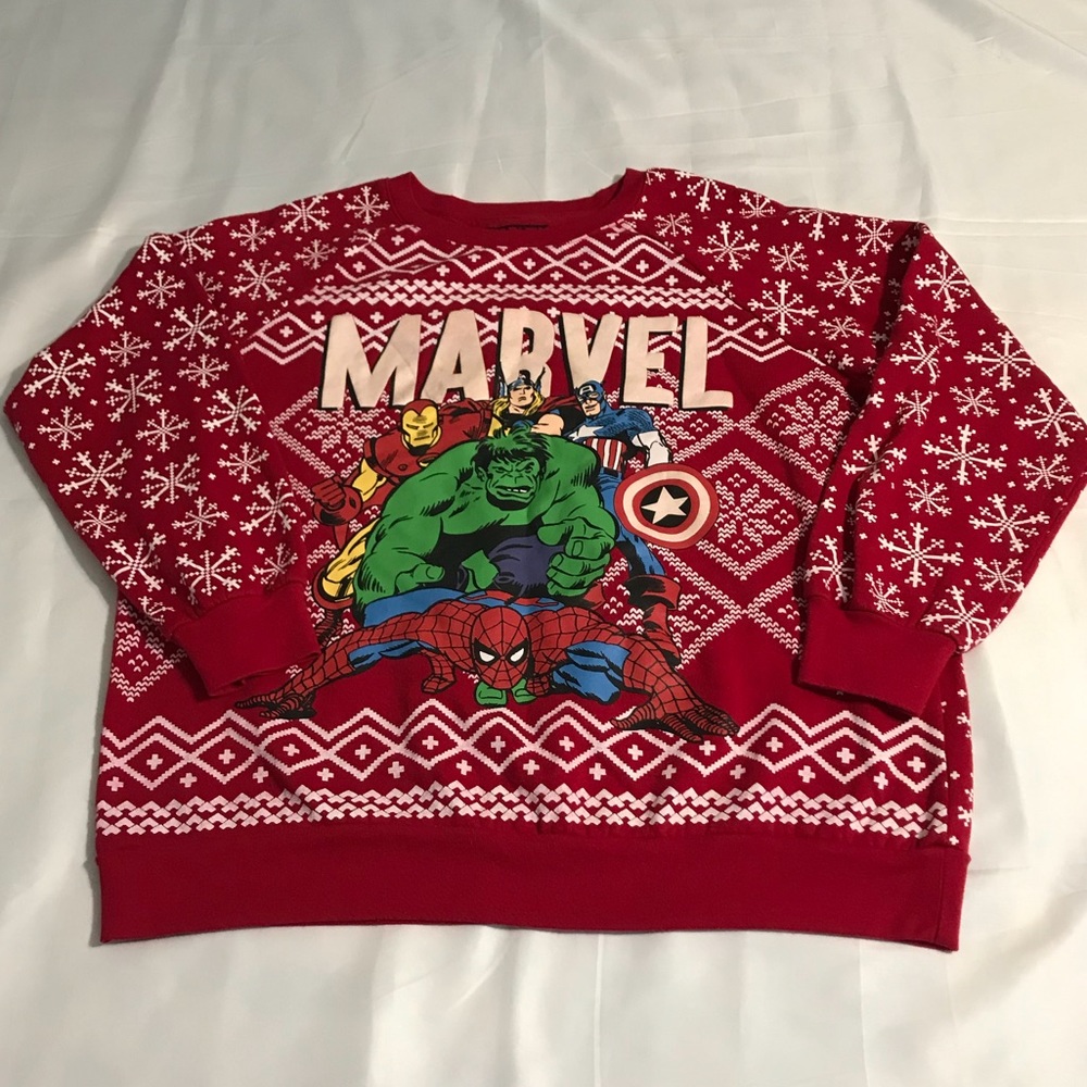 MARVEL Christmas Sweater Size XL  in Great Condition
